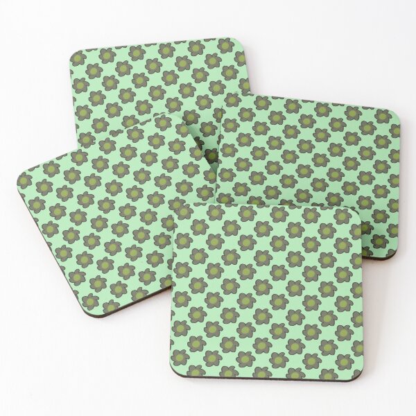 Item preview, Retro Sage Green Floral Pattern - 70s Aesthetic Groovy Flowers designed and sold by CaramelCo.
