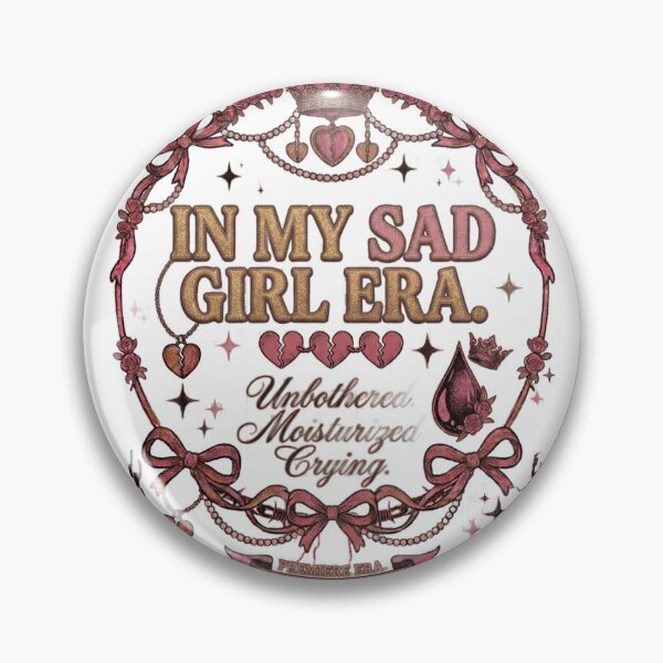 Item preview, In My Sad Girl Era Unbothered Moisturized Crying Design designed and sold by InkroarCo.