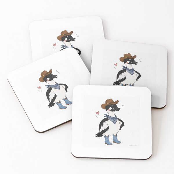 Item preview, silly cowboy bird designed and sold by FrostandFable.