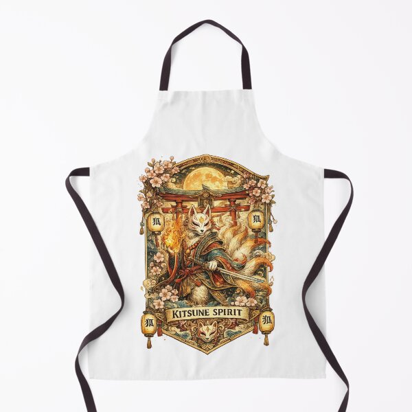 Item preview, Kitsune Spirit Japanese Fox Art designed and sold by Mohamedeinoo.