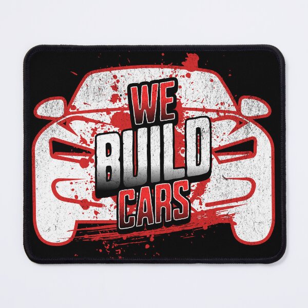 Item preview, We Build Cars designed and sold by SquatchPrintsCo.