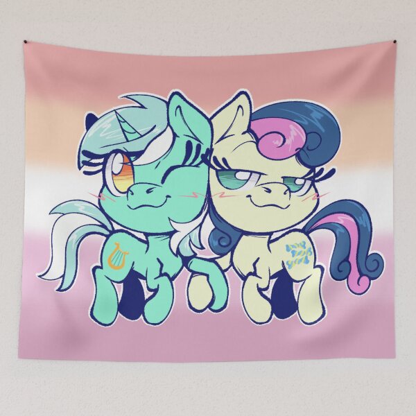 Item preview, Lyra X Bon Bon chibis designed and sold by Imaplatypus.