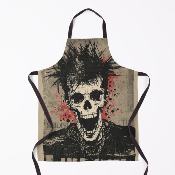 Item preview, Punk Rock Mohawk Skull Zine Graphic designed and sold by ERODED SELF.