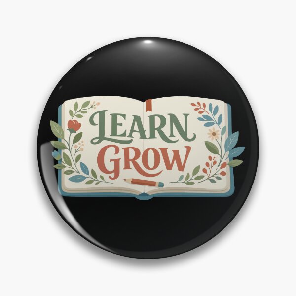 Item preview, Learn Grow Open Book – Educational Gift designed and sold by stylishdzign.