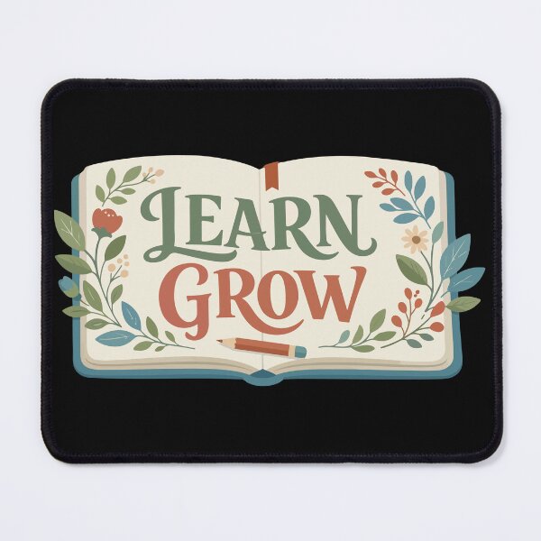 Item preview, Learn Grow Open Book – Educational Gift designed and sold by stylishdzign.
