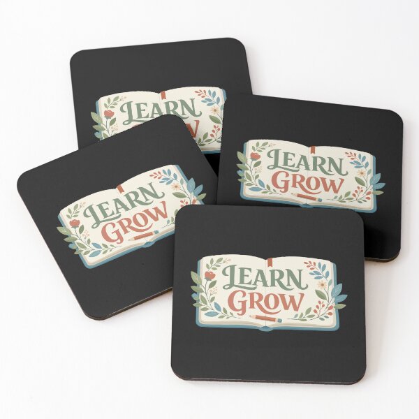 Item preview, Learn Grow Open Book – Educational Gift designed and sold by stylishdzign.