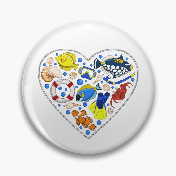 Item preview, Rope heart with sea animals and objects designed and sold by RizikCat.
