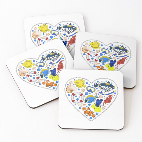Item preview, Rope heart with sea animals and objects designed and sold by RizikCat.
