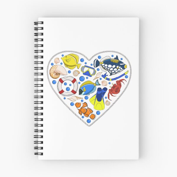 Item preview, Rope heart with sea animals and objects designed and sold by RizikCat.