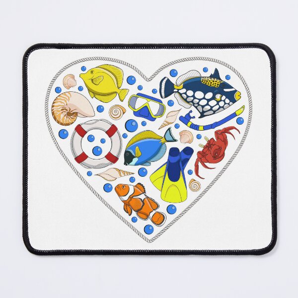 Item preview, Rope heart with sea animals and objects designed and sold by RizikCat.