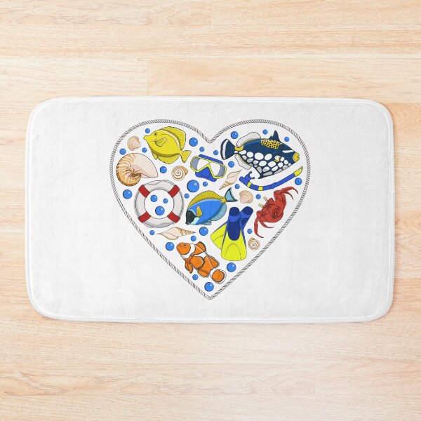 Item preview, Rope heart with sea animals and objects designed and sold by RizikCat.