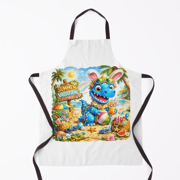 Artikelvorschau, Snappyzaurus Summer Vacation | Cute Beach Dinosaur Sticker entworfen und verkauft von Collins Design.