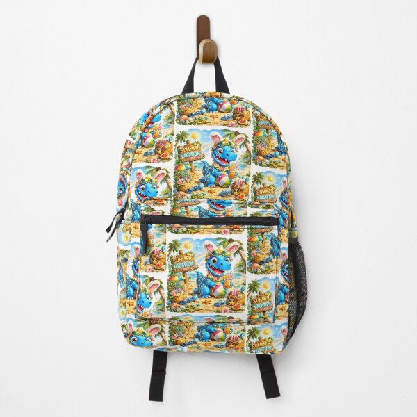 Item preview, Snappyzaurus Summer Vacation | Cute Beach Dinosaur Stickers designed and sold by Collins Design.
