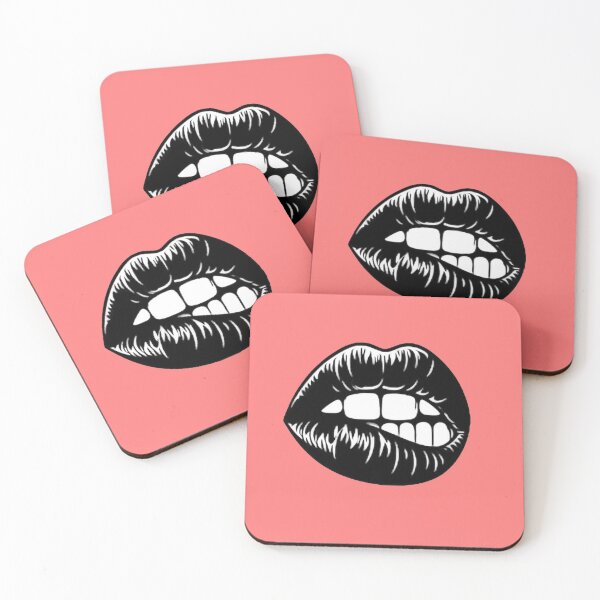 Item preview, Bighting Lips Silhouette designed and sold by AmbientArtCo.