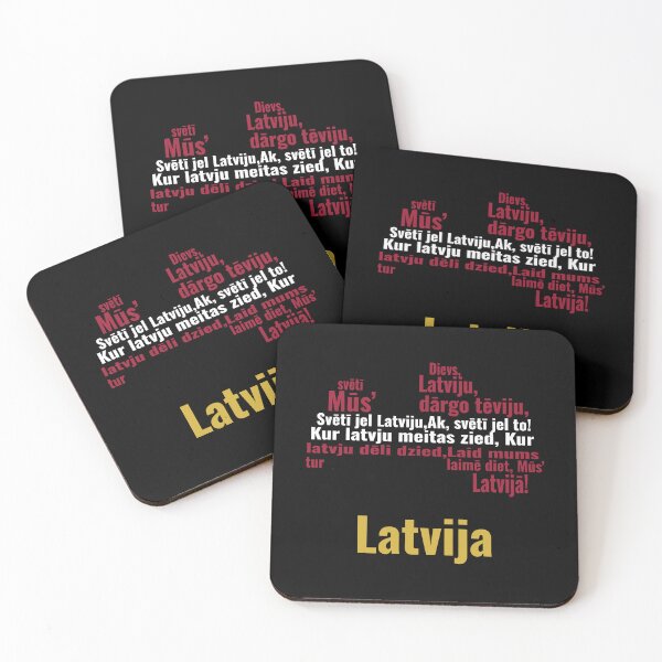 Item preview, Latvia - National Anthem Typography Map designed and sold by JR78.