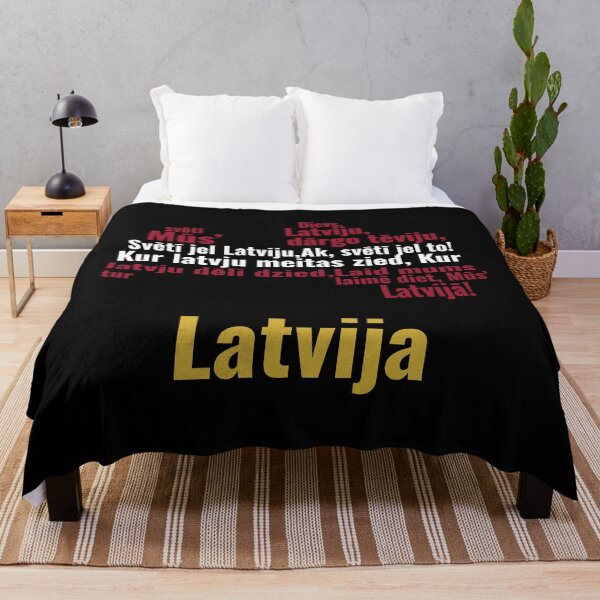 Item preview, Latvia - National Anthem Typography Map designed and sold by JR78.
