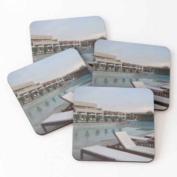 Item preview, Luxury Resort Swimming Pool and Lounge Art Print designed and sold by KaleChub.