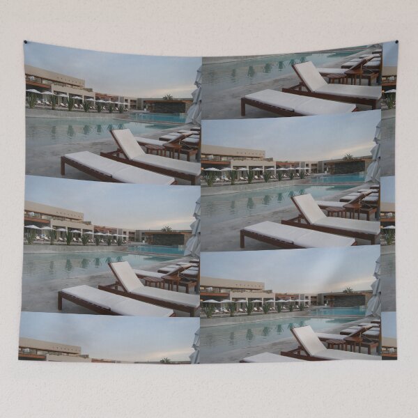 Artikelvorschau, Kunstdruck „Luxusresort-Schwimmbad und Lounge“ entworfen und verkauft von KaleChub.