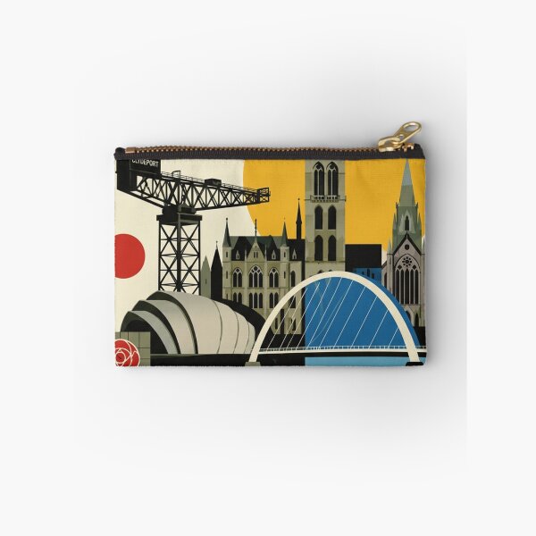 Item preview, Glasgow City Scotland Original Custom Vintage Poster Wall Art Design designed and sold by Cool Robot Bro..