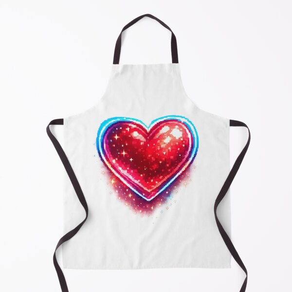 Item preview, Neon Pixel Heart Retro 8-Bit Gaming Love Design designed and sold by NucciCollective.