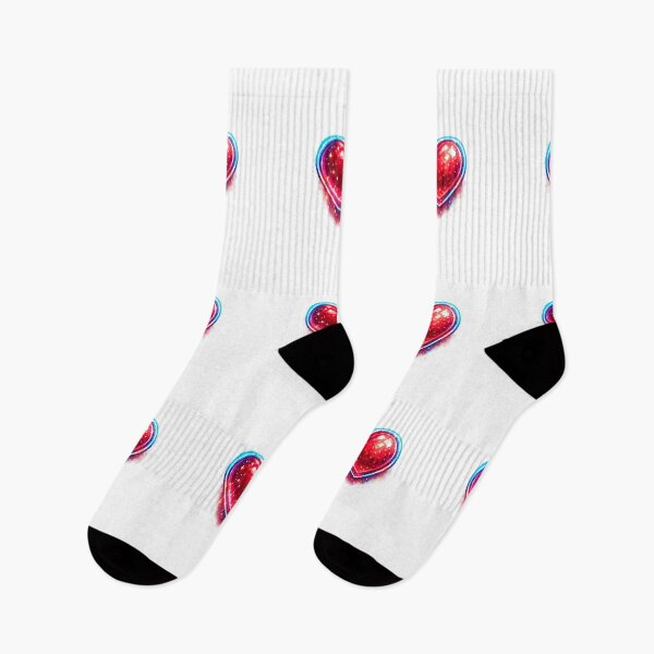 Item preview, Neon Pixel Heart Retro 8-Bit Gaming Love Design designed and sold by NucciCollective.