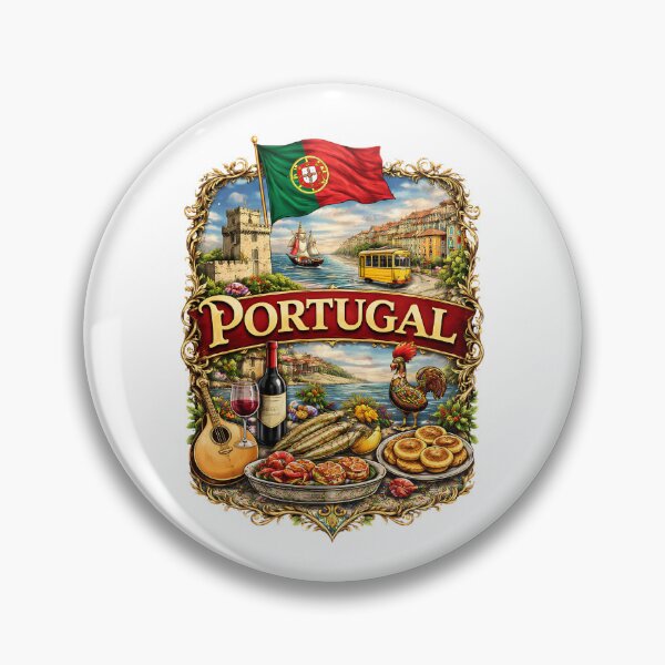 Item preview, Portugal Heritage & Culture - Vintage Travel Souvenir Graphic designed and sold by Velouria Universe.