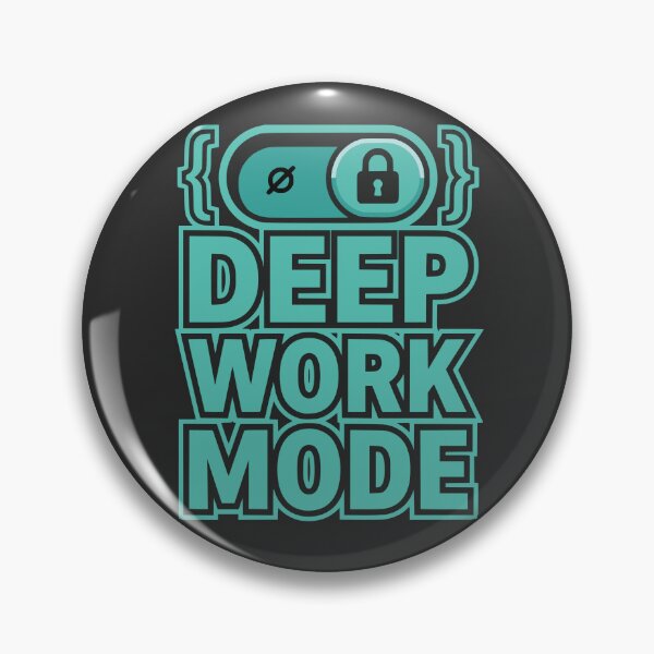 Item preview, Deep Work Mode Developer Productivity Gift Minimal Tech Design designed and sold by Ixnor.