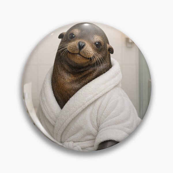 Item preview, Relaxing Bathrobe California Sea Lion designed and sold by Sillytoe.