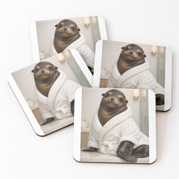 Item preview, Relaxing Bathrobe California Sea Lion designed and sold by Sillytoe.