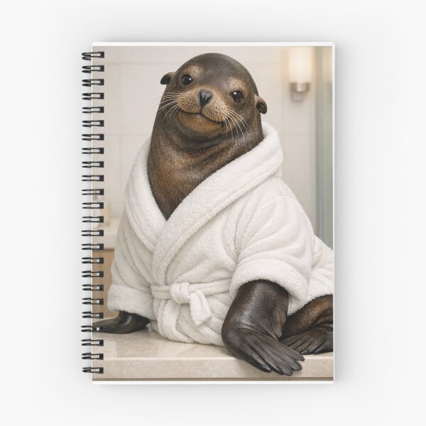 Item preview, Relaxing Bathrobe California Sea Lion designed and sold by Sillytoe.