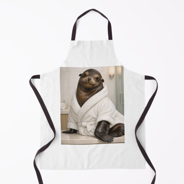Item preview, Relaxing Bathrobe California Sea Lion designed and sold by Sillytoe.