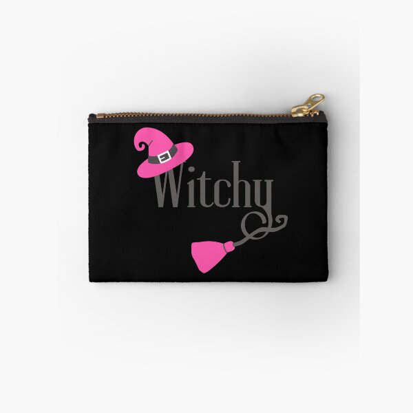 Item preview, WITCHY Witch Hat and Broom Black & Pink Halloween  designed and sold by JaymeOctober.