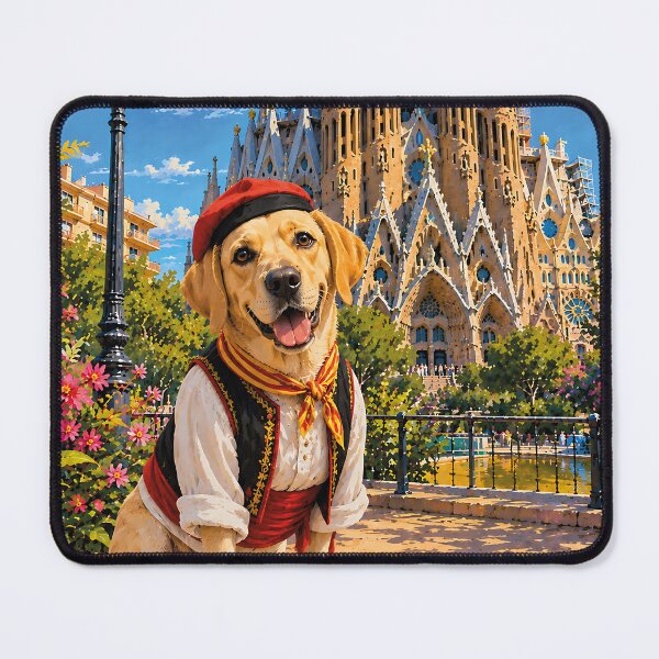 Item preview, Farmer in front of the Sagrada Familia designed and sold by Nomad-Paws.