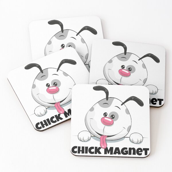Item preview, Funny Chick Magnet Puppy Dog Cute Cartoon designed and sold by CreativeCrest.