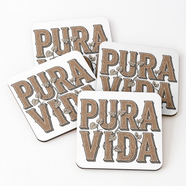 Item preview, Pura Vida Costa Rica Monstera Vintage Typography designed and sold by FantasyPearl.
