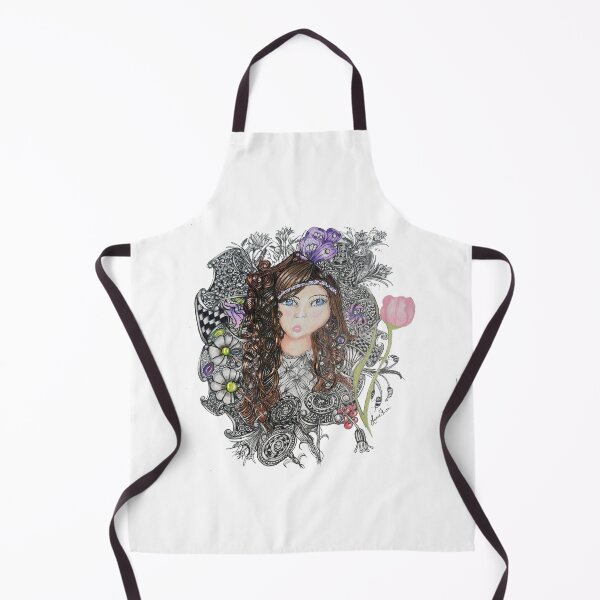 Item preview, Zentangle Flower Girl designed and sold by LorieFossaArt.