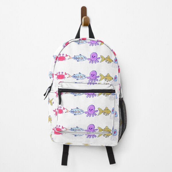 Item preview, Cute Hand Drawn Octopus and Colorful Fish designed and sold by Boy and Belugee.