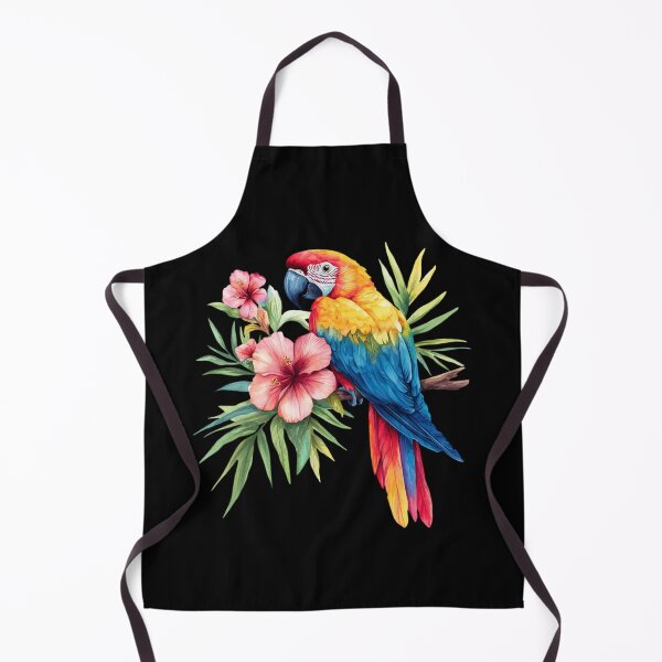 Item preview, Colorful Parrot with Tropical Flowers designed and sold by perijun.