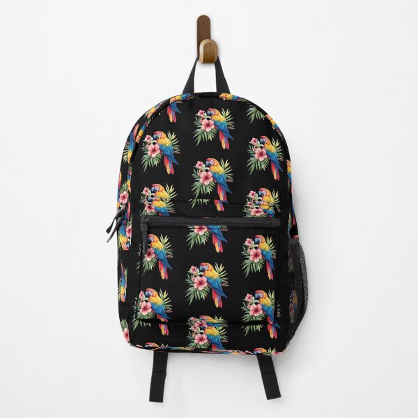 Item preview, Colorful Parrot with Tropical Flowers designed and sold by perijun.