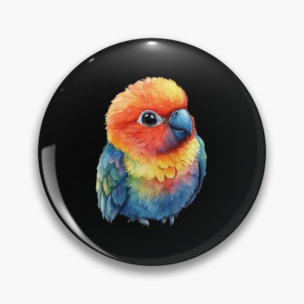 Item preview, Colorful Parrot on Black Background designed and sold by perijun.