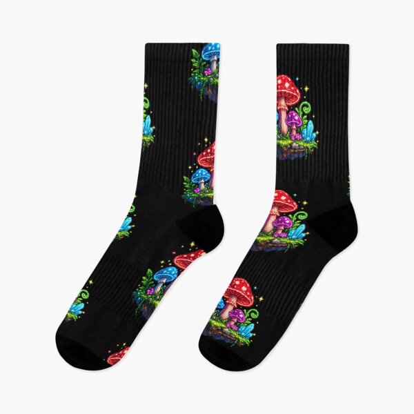 Item preview, Magic Pixel Mushroom Forest | Neon Fantasy 8-Bit Design designed and sold by NucciCollective.