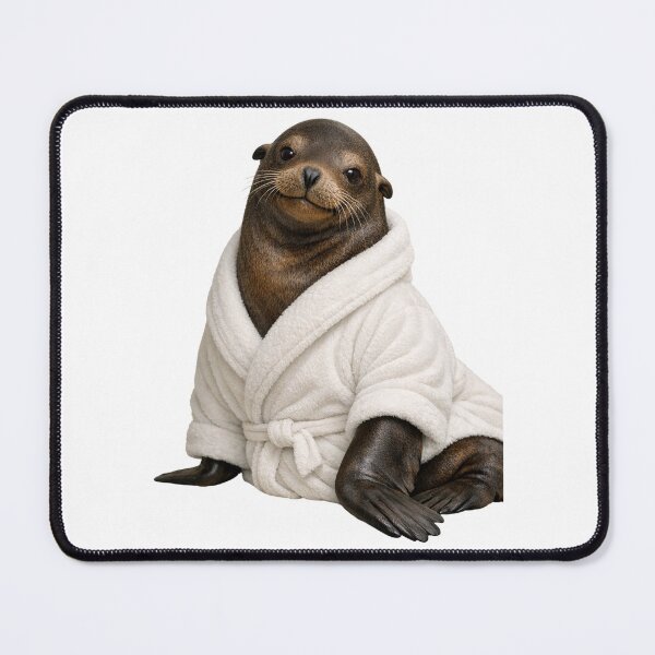 Item preview, Comfy Bathrobe California Sea Lion designed and sold by Sillytoe.