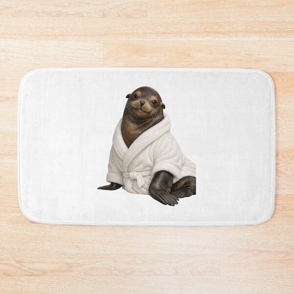 Item preview, Comfy Bathrobe California Sea Lion designed and sold by Sillytoe.