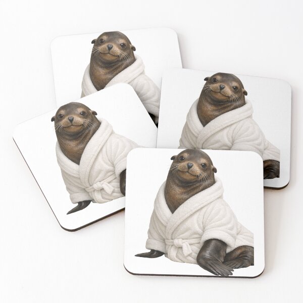 Item preview, Comfy Bathrobe California Sea Lion designed and sold by Sillytoe.