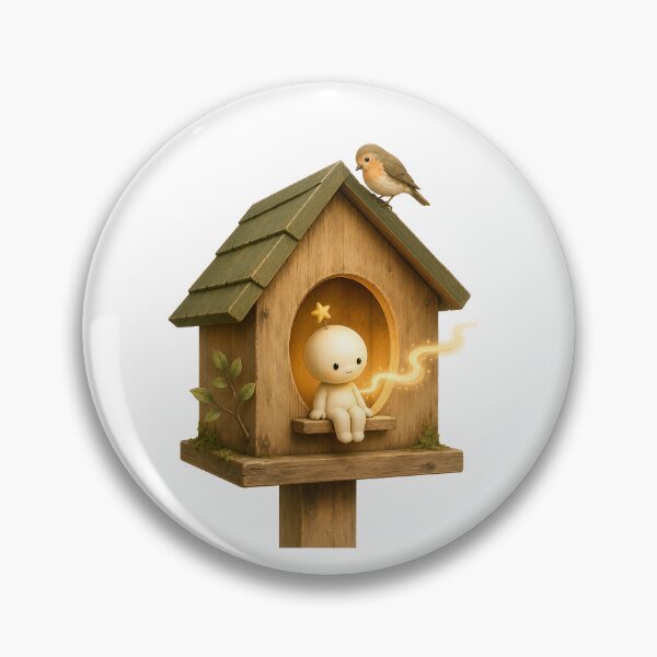 Item preview, A Little Place to Belong – Cute Birdhouse Companion designed and sold by Digital Culture Studio.