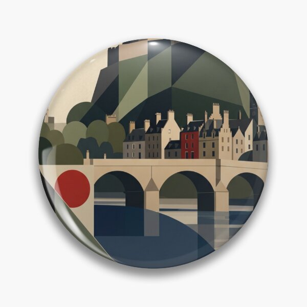 Item preview, Stirling Scotland Original Custom Vintage Poster Wall Art Design designed and sold by Cool Robot Bro..