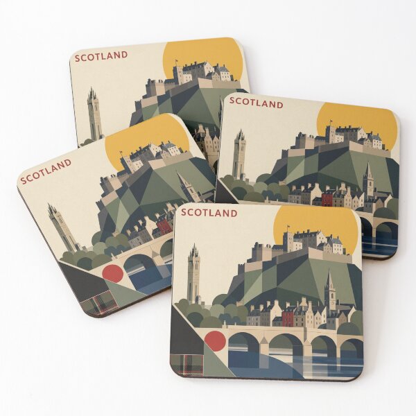 Item preview, Stirling Scotland Original Custom Vintage Poster Wall Art Design designed and sold by Cool Robot Bro..