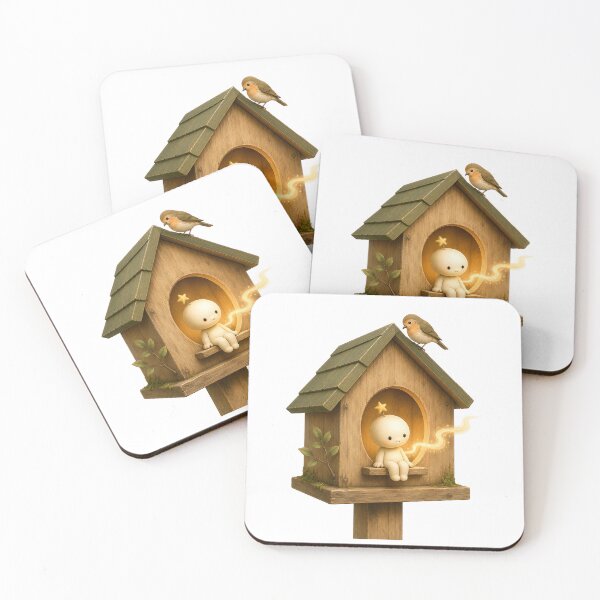 Item preview, A Little Place to Belong – Cute Birdhouse Companion designed and sold by Digital Culture Studio.