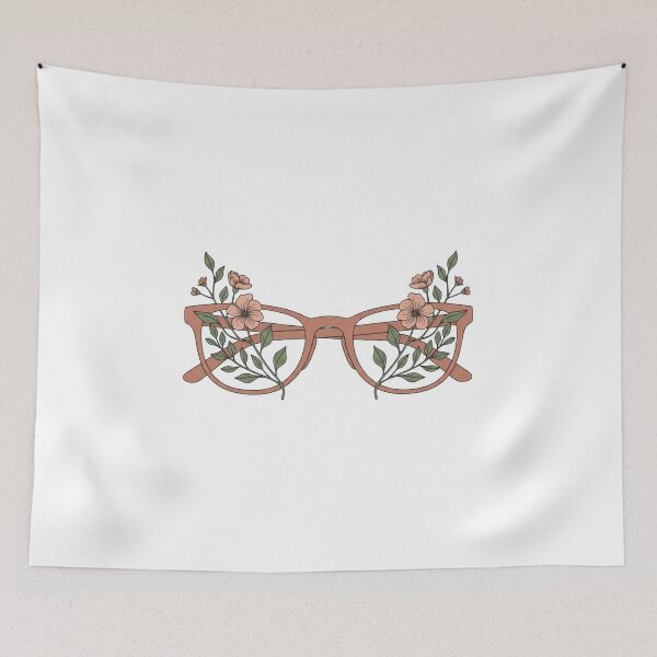Item preview, Retro Floral Glasses - Boho Botanical Vision designed and sold by Dzblack.