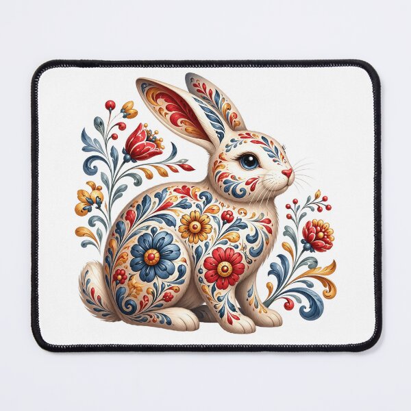 Item preview, Floral Folk Rabbit designed and sold by PetalGarden.